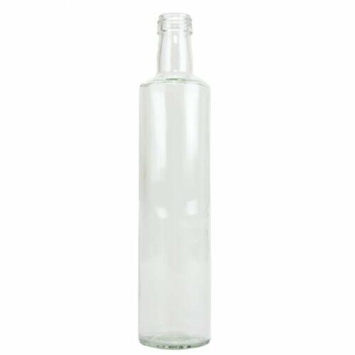 Glazen fles slank - 500 ml