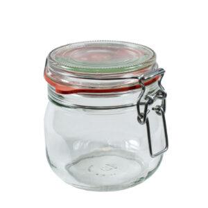Weckpot met beugelsluiting en ring - 500 ml