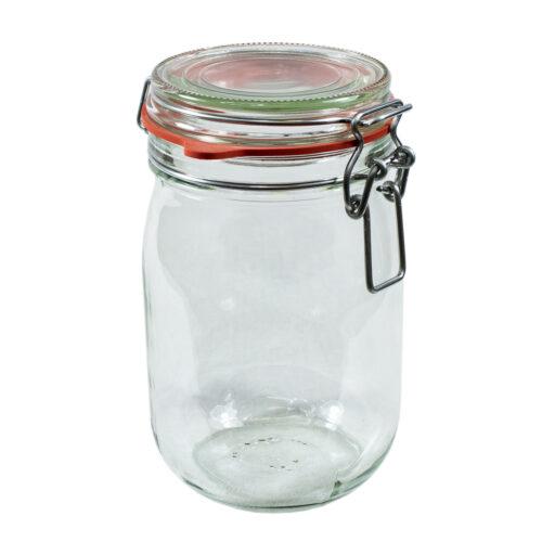 Weckpot met beugelsluiting en ring - 1000 ml