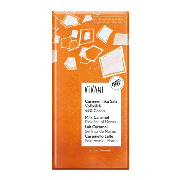 Chocolade Melk Caramel Pink salt (Bio)