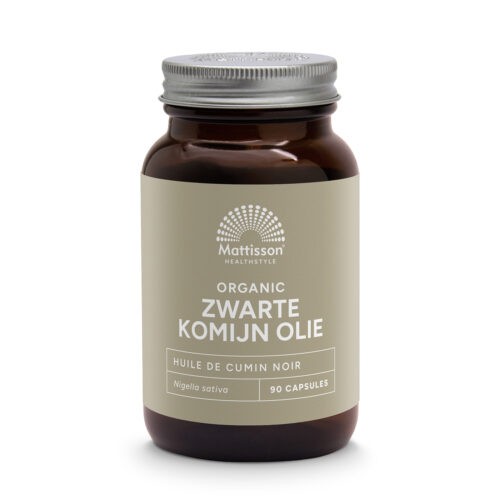 Zwarte komijn olie caps. (Bio)