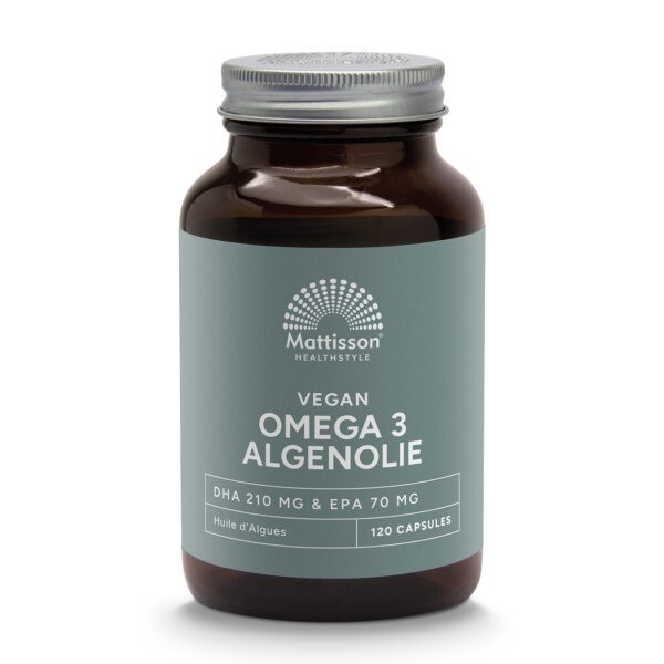 Vegan Omega-3 Algenolie - DHA 210mg & EPA 70mg