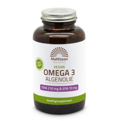 Vegan Omega-3 Algenolie - DHA 210mg & EPA 70mg