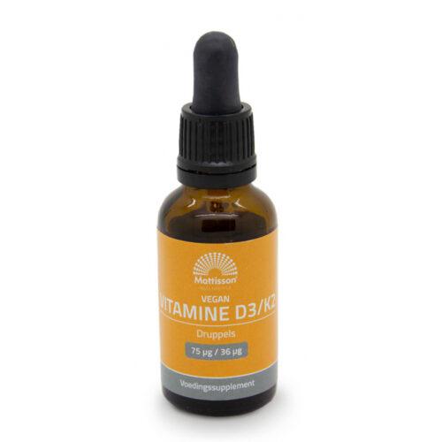 Vegan Vitamine D3/K - 75 mcg/36 mcg