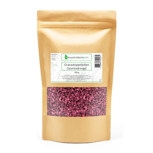 Granaatappelpitjes Gevriesdroogd