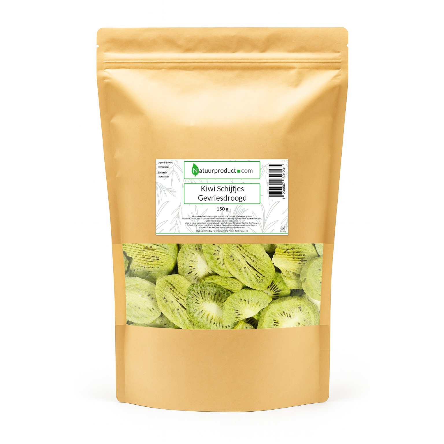 Kiwi Schijfjes Gevriesdroogd