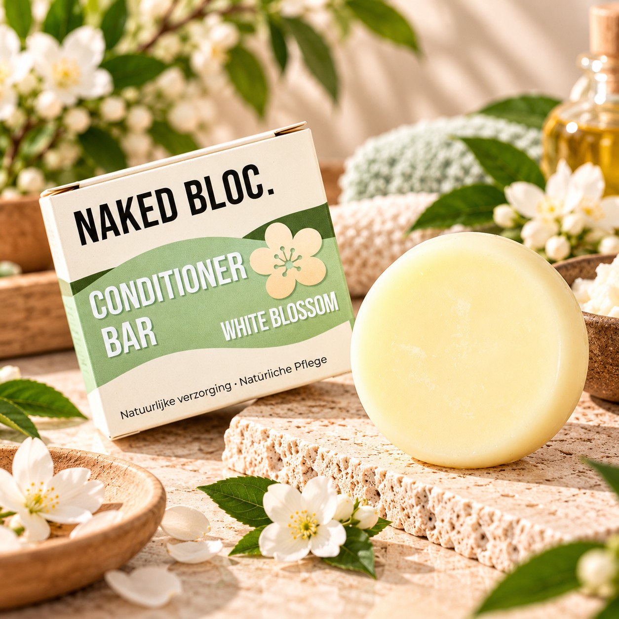 Conditioner Bar White Blossom (Alle haartypen) - Afbeelding 3