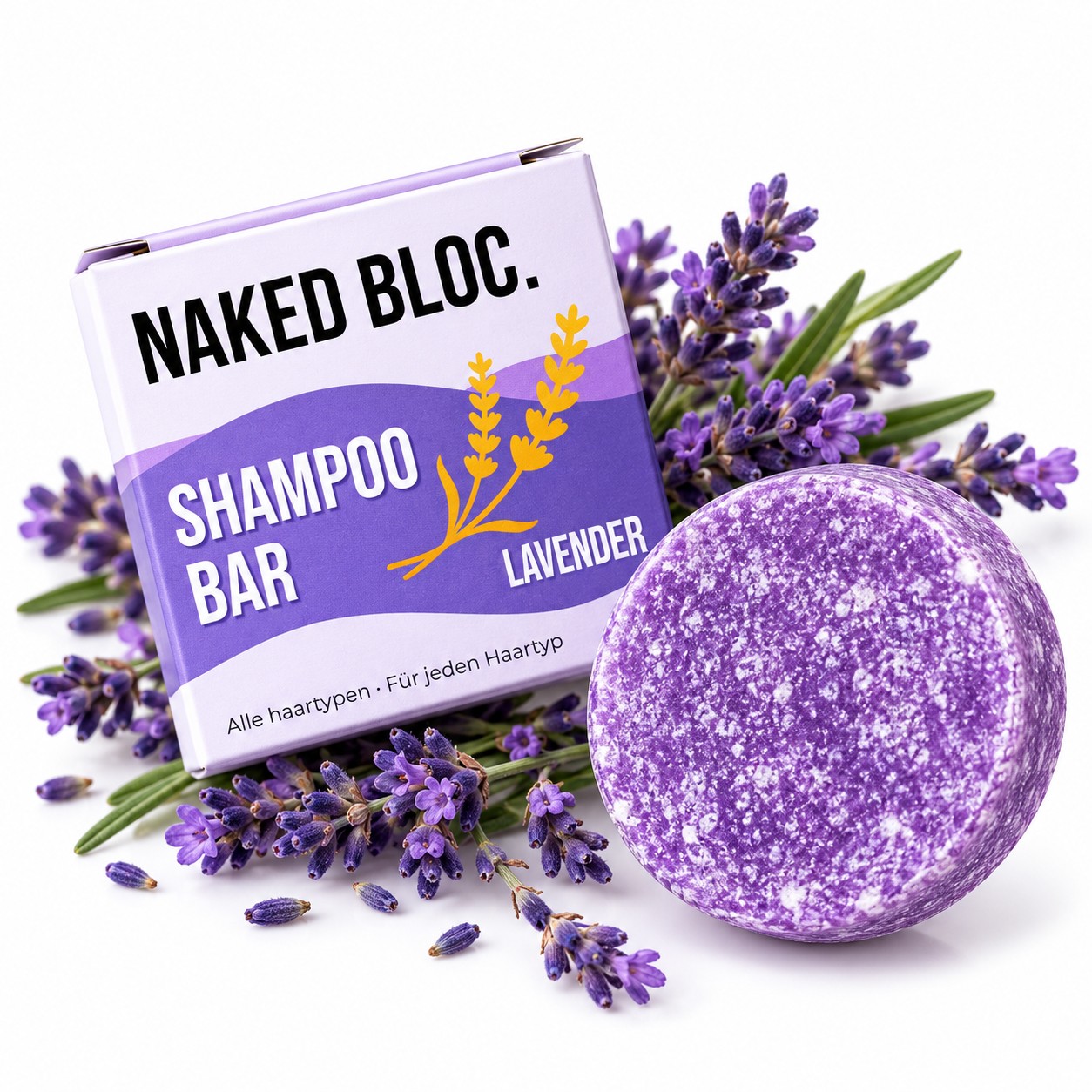 Shampoo Bar Lavendel (Alle haartypes)