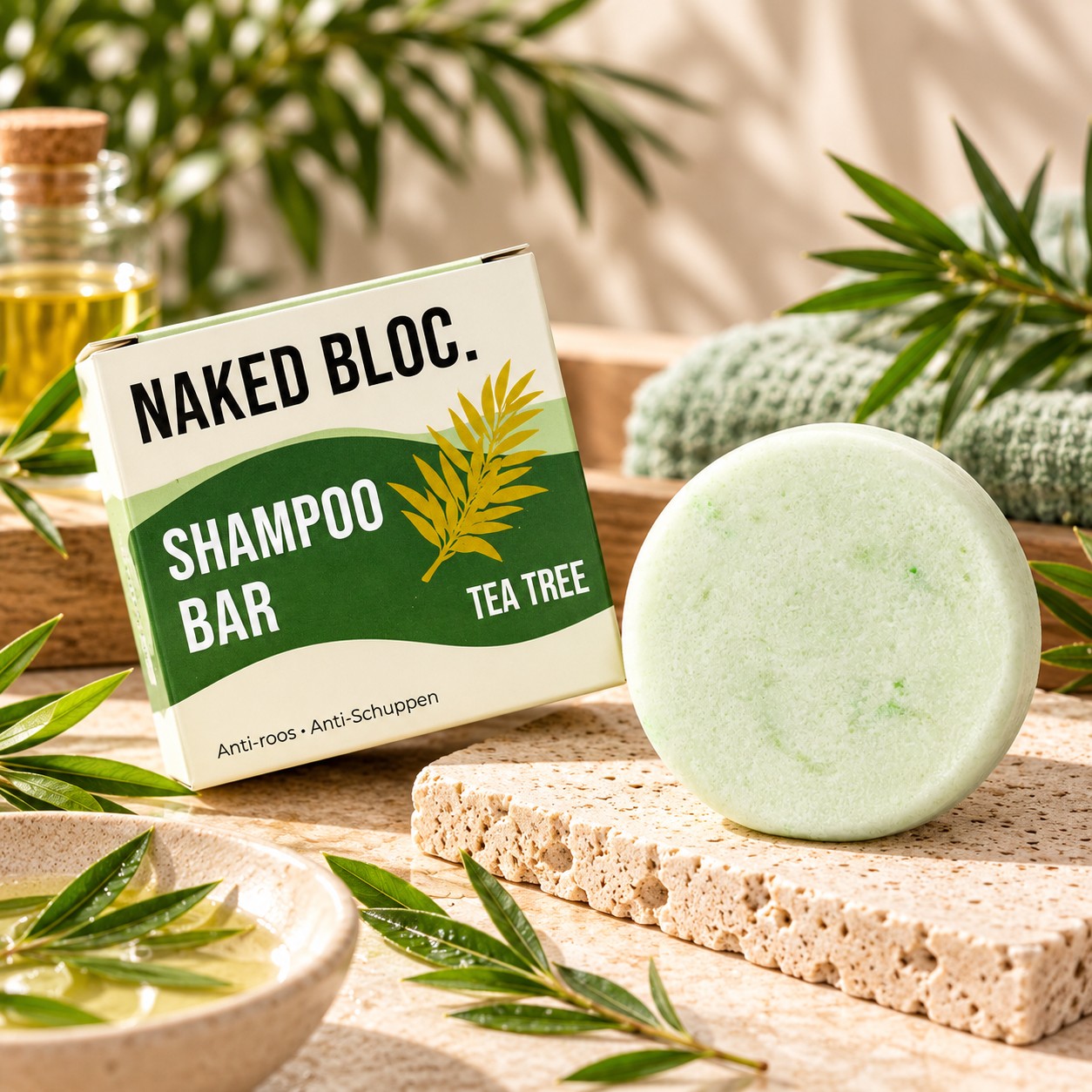 Shampoo Bar Tea Tree (Anti-Roos) - Afbeelding 3